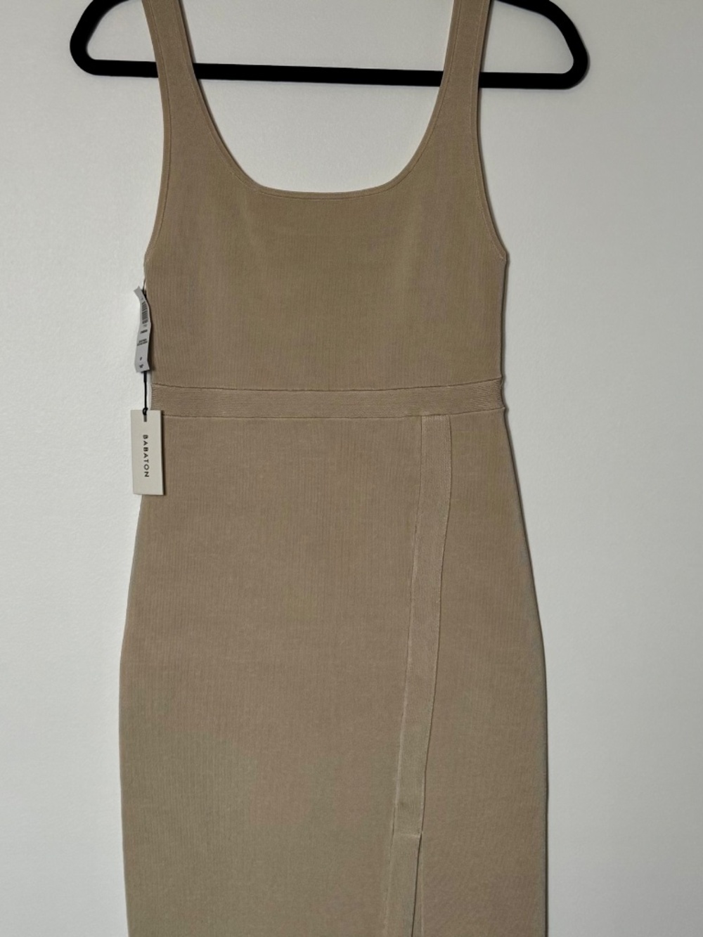 Babaton Aritzia Cambria Bandage Dress Silver Birch NWT - Picture 6 of 11